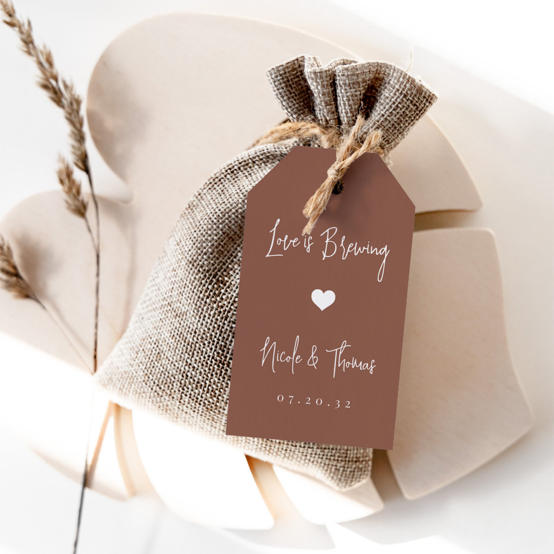 Love Is Brewing | Coffee or Tea Favor Tags