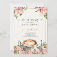 Love is Brewing Coffee Roses Bridal Shower