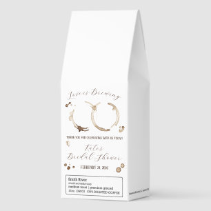Love is Brewing, Coffee, Stains, Bridal Shower Roasted Coffee