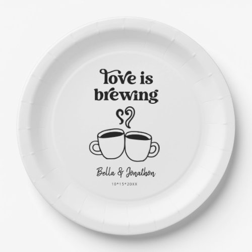 Love is Brewing Coffee   Tea Napkin Paper Plates