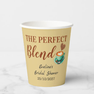 Love Is Brewing Coffee The Perfect Blend Paper Cups
