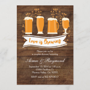 Love is Brewing Couples Shower Invitation