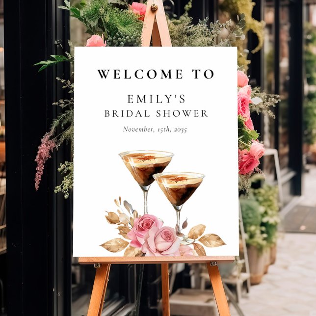 Love is Brewing Elegant Bridal Shower Foam Board (Creator Uploaded)