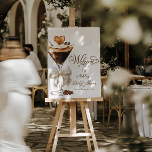 Love Is Brewing Elegant Modern Bridal Shower Foam Board