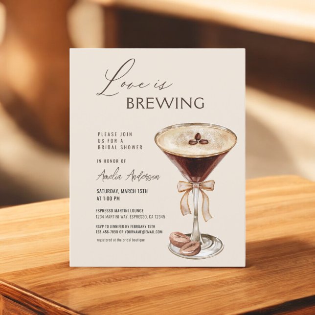 Love is Brewing Espresso Martini Bridal Shower (Creator Uploaded)