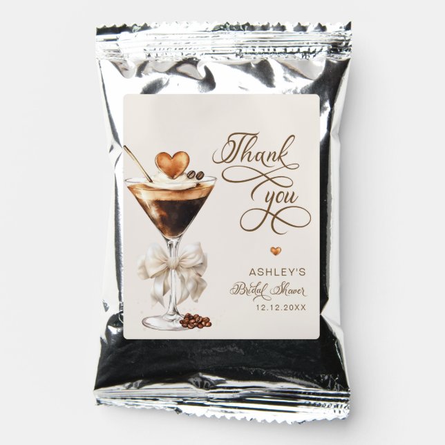 Love Is Brewing Espresso Martini Bridal Shower  Coffee Drink Mix (Front)
