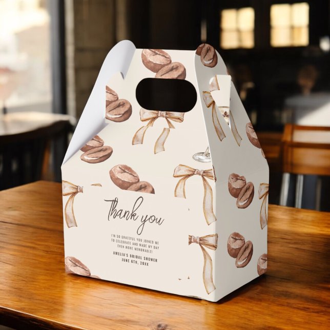 Love is Brewing Espresso Martini Bridal Shower  Favor Boxes (Creator Uploaded)