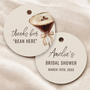 Love is Brewing Espresso Martini Bridal Shower Favor Tags