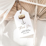 Love Is Brewing Espresso Martini Bridal Shower  Gift Tags<br><div class="desc">Love Is Brewing Espresso Martini Bridal Shower Gift Tag
This GIft Tag features hand painted martini glass and bow and handwritten font! A perfect way to accent your special day! Easily edit most wording and all colors editable.</div>