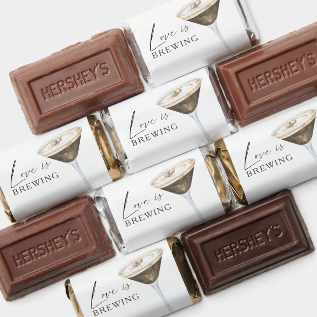 Love is brewing Espresso Martini Bridal shower Hershey's Miniatures (Assorted)