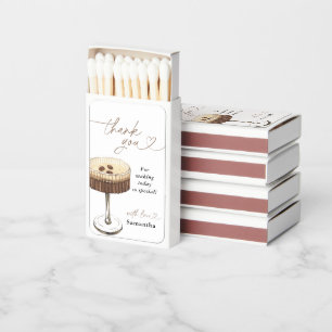 Love Is Brewing Espresso Martini Bridal Shower Matchboxes