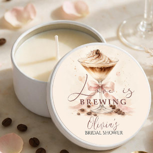 Love is Brewing Espresso Martini Bridal Shower Mini Candle Favors