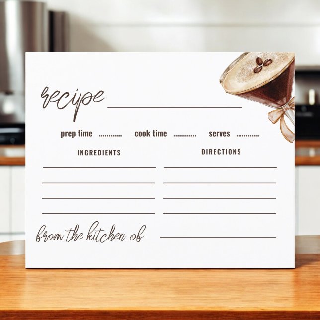 Love is Brewing Espresso Martini Recipe Card (Creator Uploaded)