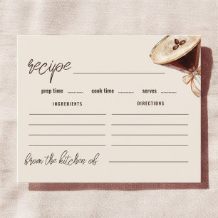 Love is Brewing Espresso Martini Recipe Card