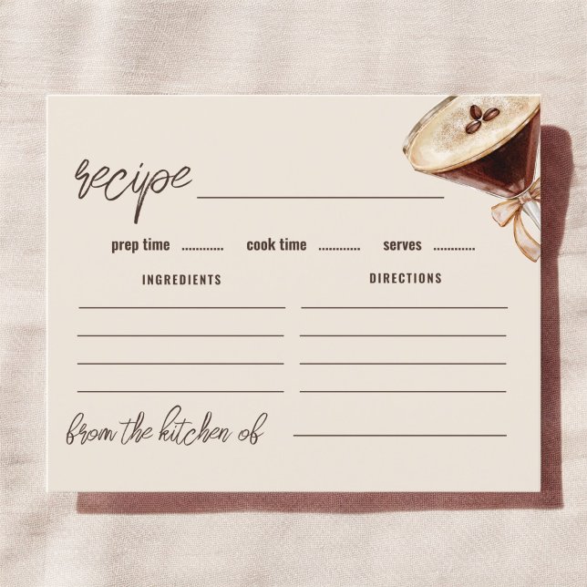 Love is Brewing Espresso Martini Recipe Card (Creator Uploaded)