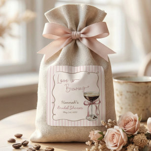 Love is Brewing Espresso Martini Square Sticker