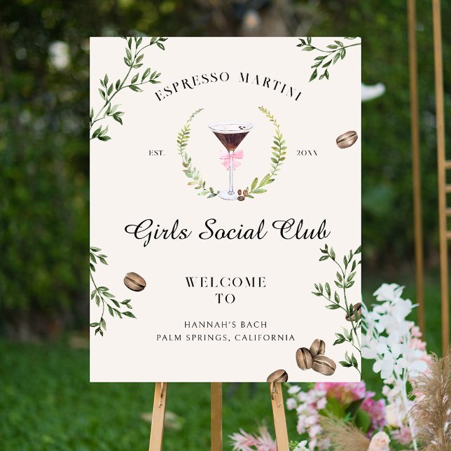 Love is Brewing | Espresso Martini Welcome Foam Board (Creator Uploaded)