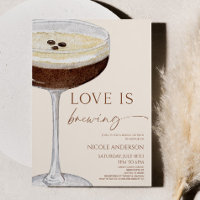 Love Is Brewing Expresso Martini Bridal Shower