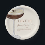 Love Is Brewing Expresso Martini Bridal Shower Paper Plates<br><div class="desc">This is a Love Is Brewing Expresso Martini Bridal Shower Paper Plates!</div>