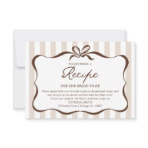 Love Is Brewing Fall Bridal Shower Recipe Request