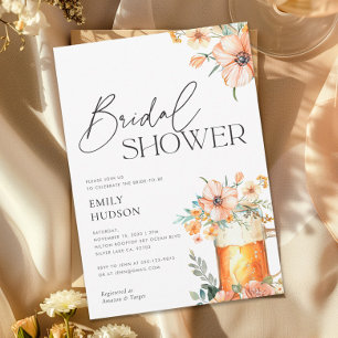 Love is Brewing Floral Bridal Shower Invitation