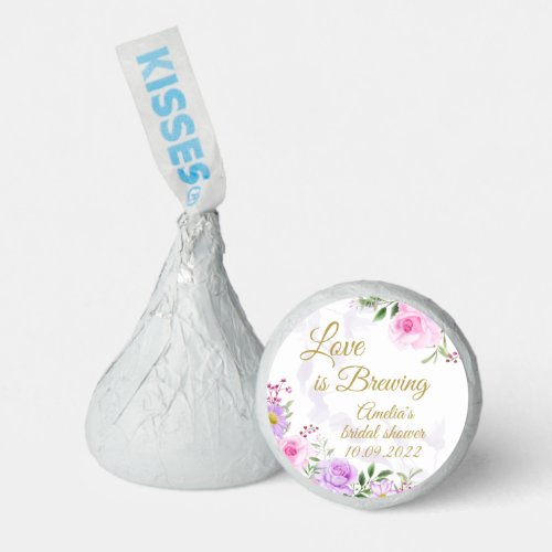 Love is Brewing _ Floral Elegant Bridal Shower Hersheys Kisses