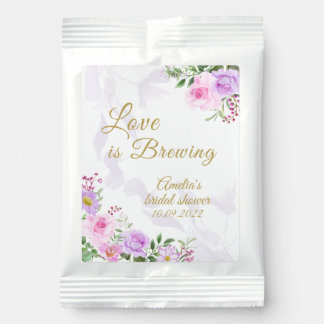 Love is Brewing - Floral Elegant Bridal Shower Hot Chocolate Drink Mix