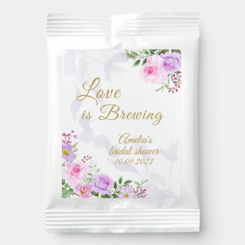 Love is Brewing _ Floral Elegant Bridal Shower Hot Chocolate Drink Mix