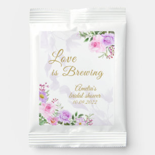 Love is Brewing - Floral Elegant Bridal Shower  Lemonade Drink Mix