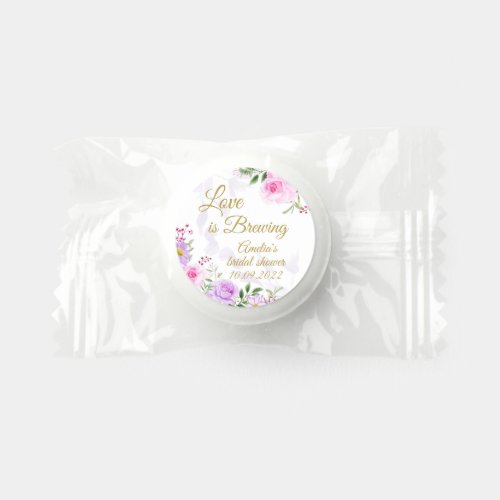 Love is Brewing _ Floral Elegant Bridal Shower Life Saver Mints