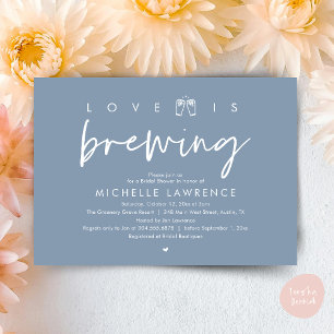 Love is brewing, Gorgeous Bridal Shower Beer Party Invitation
