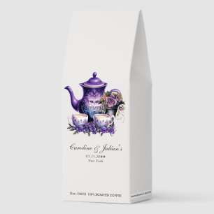 Love is Brewing Gothic Wedding Favor Gifts Roasted Coffee