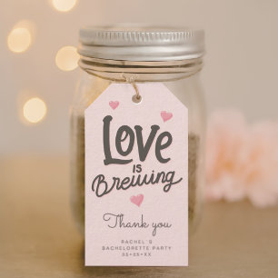 love is brewing hearts thank you  gift tags