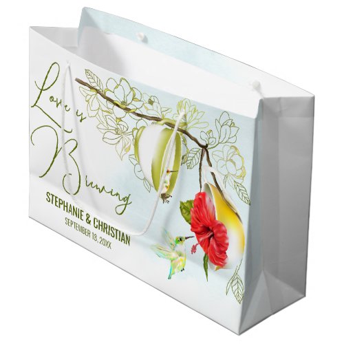 Love Is Brewing Hummingbird Tea Party Large Gift Bag