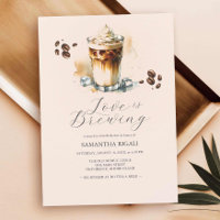 Love is Brewing Ice Coffee Bridal Shower Coffee