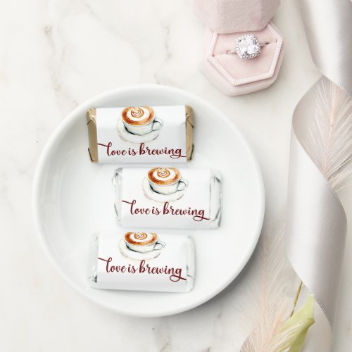 Love is Brewing Latte Bridal Shower Custom Hersheys Miniatures