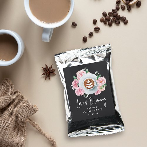 Love Is Brewing  Personalized Bridal Shower Favor Coffee Drink Mix