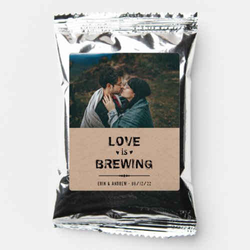 Love is Brewing Photo Wedding Coffee Drink Mix
