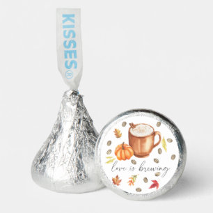Love is brewing Pumpkin Coffee Bridal shower Hershey®'s Kisses®