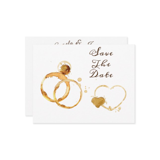 Love Is Brewing Save The Date (Front/Back In Situ)