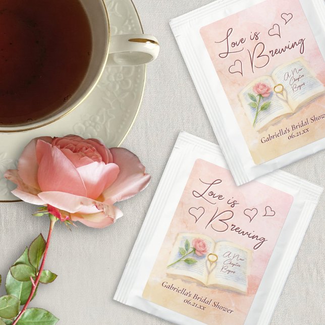 Love is Brewing Storybook Romance Bridal Shower Tea Bag Drink Mix (Creator Uploaded)