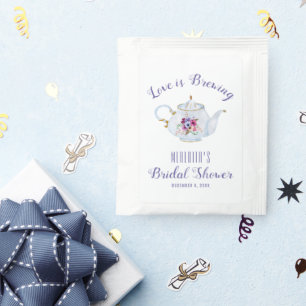 Love is Brewing Tea Bridal Shower Bag Drink Mix
