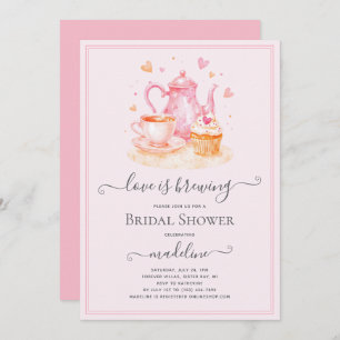 Love is Brewing Tea Bridal Shower Invitation