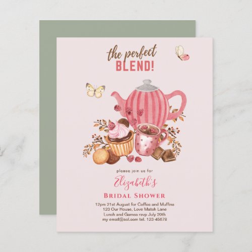 Love is brewing Tea Party BIRTHDAY SHOWER Invites