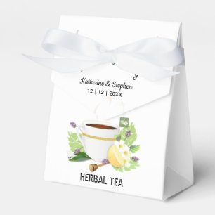Love Is Brewing Tea Wedding Favor Boxes