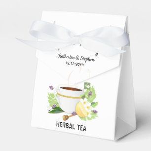 Love Is Brewing Tea Wedding Favor Boxes