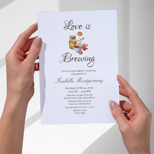 Love Is Brewing Theme Invitation