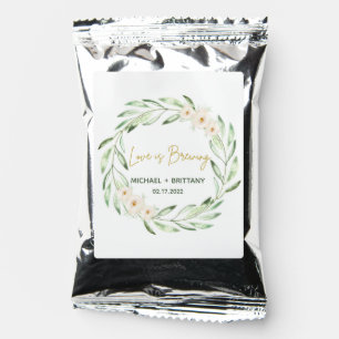 Love is Brewing Wedding Coffee Favor Drink Mix
