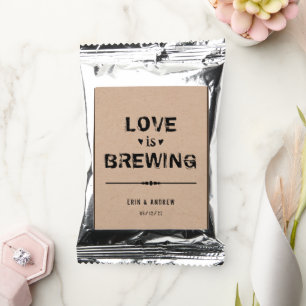 Love is Brewing Wedding Custom Coffee Drink Mix
