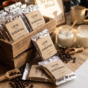 Love is Brewing Wedding Custom Coffee Drink Mix